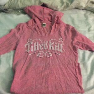 Long sleeve tilted kilt